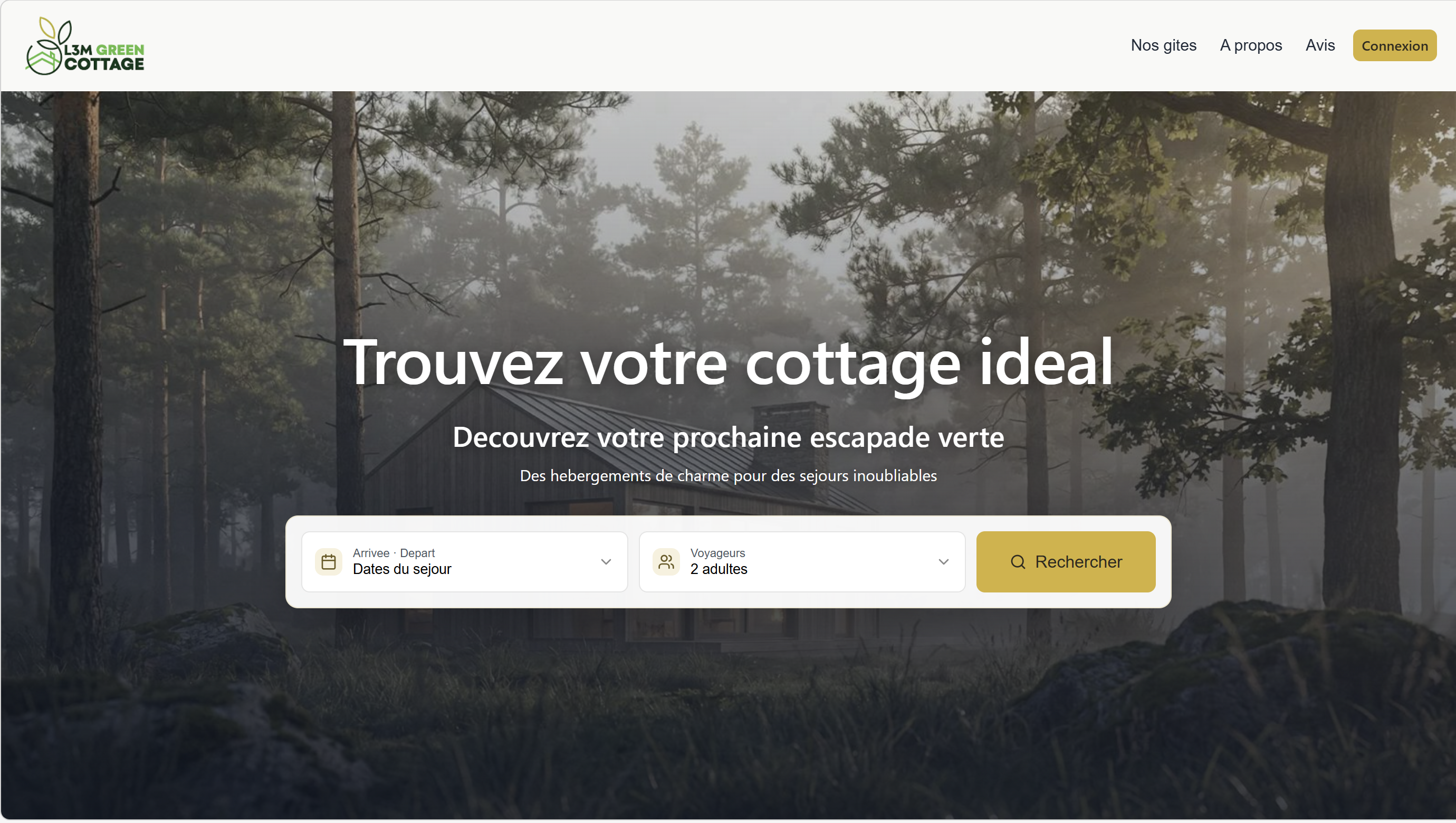 L3M Green Cottage - Hospitality booking platform for eco-stays
