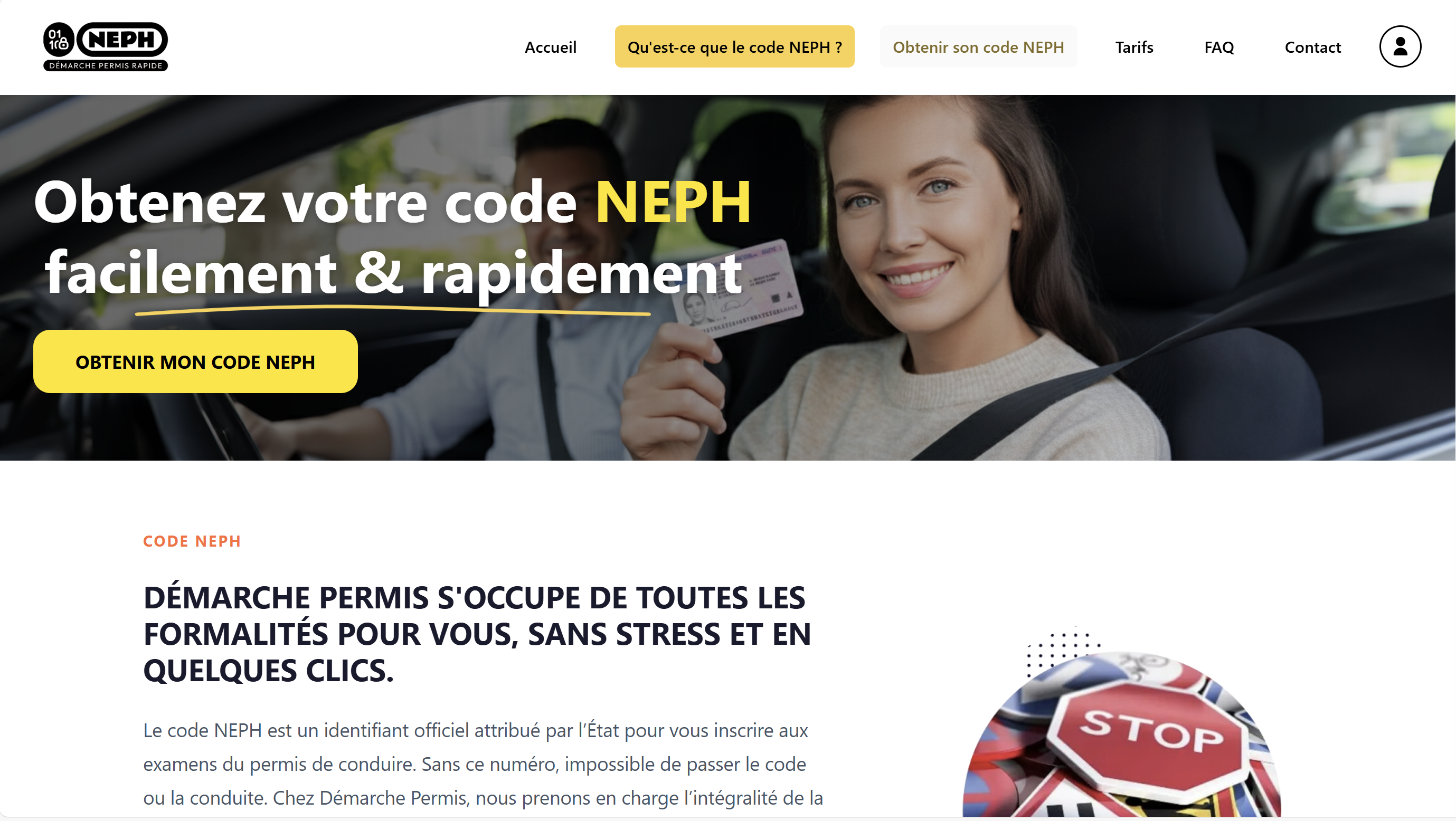 NEPH - Démarche Permis Rapide - Web application to help users obtain their NEPH code for driving license exams in France